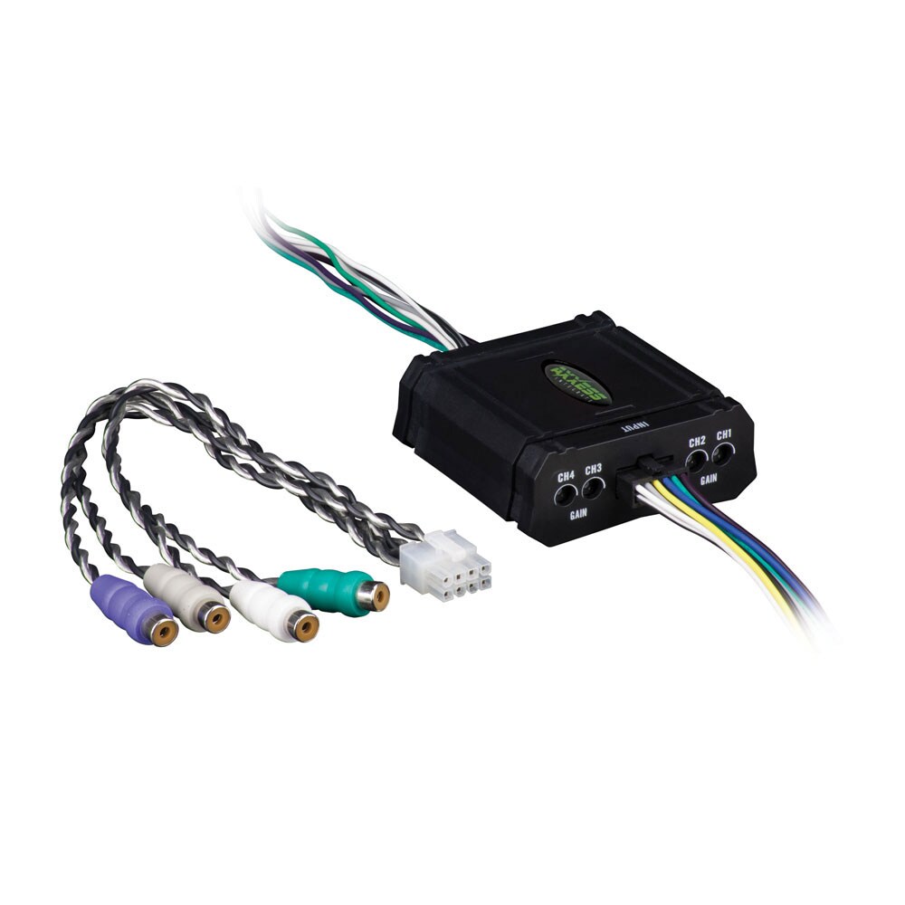 Speaker To RCA Convertor Fixed Line Level Converter w/ Gold-Plated Connectors Speaker To RCA Convertor Fixed Line Level Converter w/ Gold-Plated Connectors